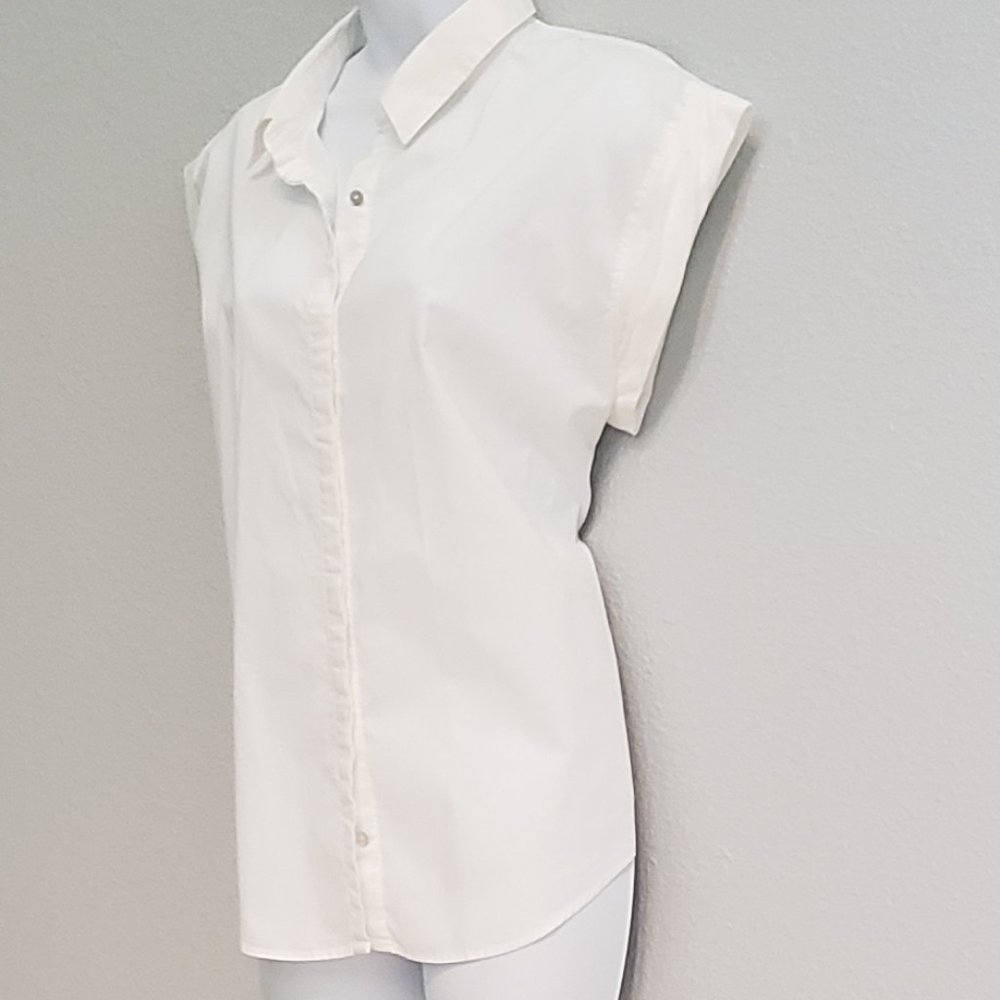 Forever 21 White Blouse, Size Medium